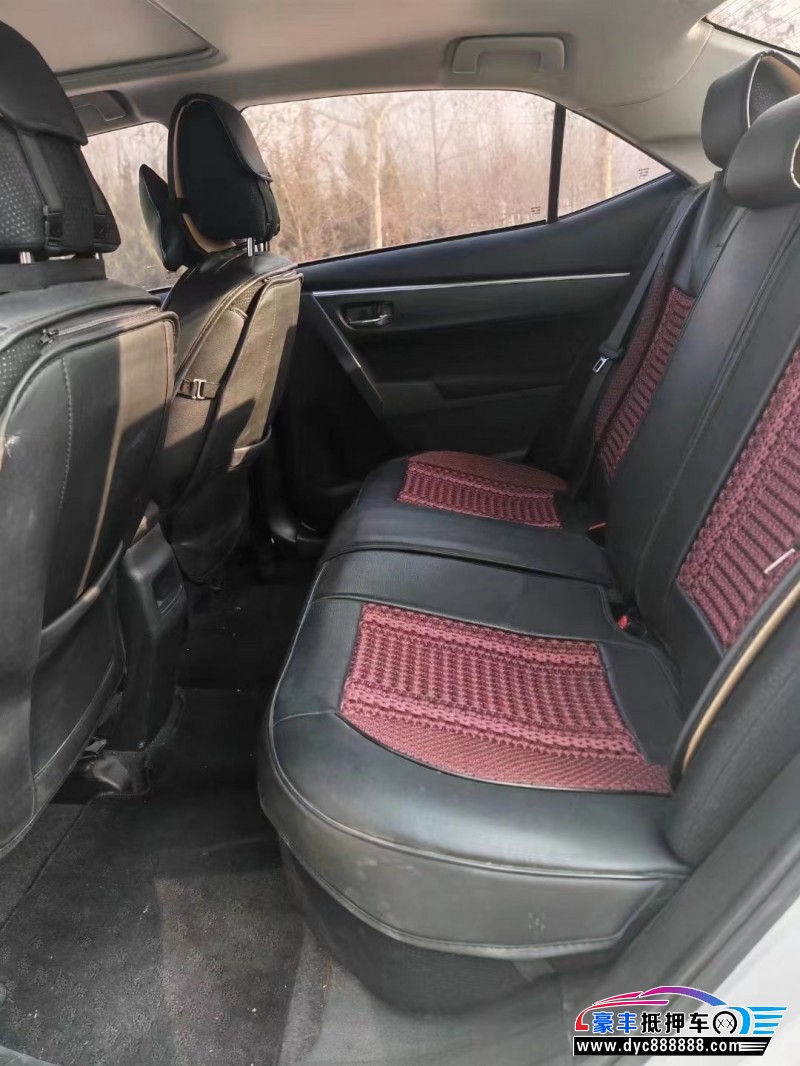 17年丰田卡罗拉轿车抵押车出售