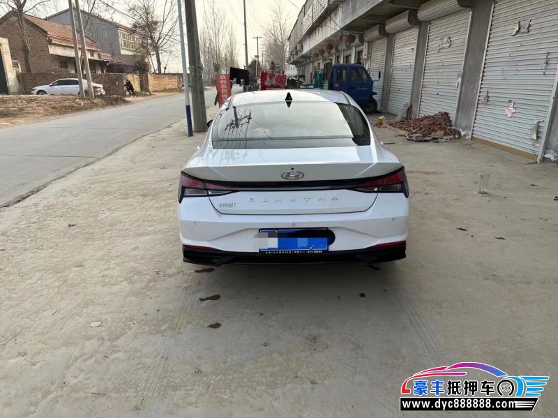 21年现代伊兰特轿车抵押车出售
