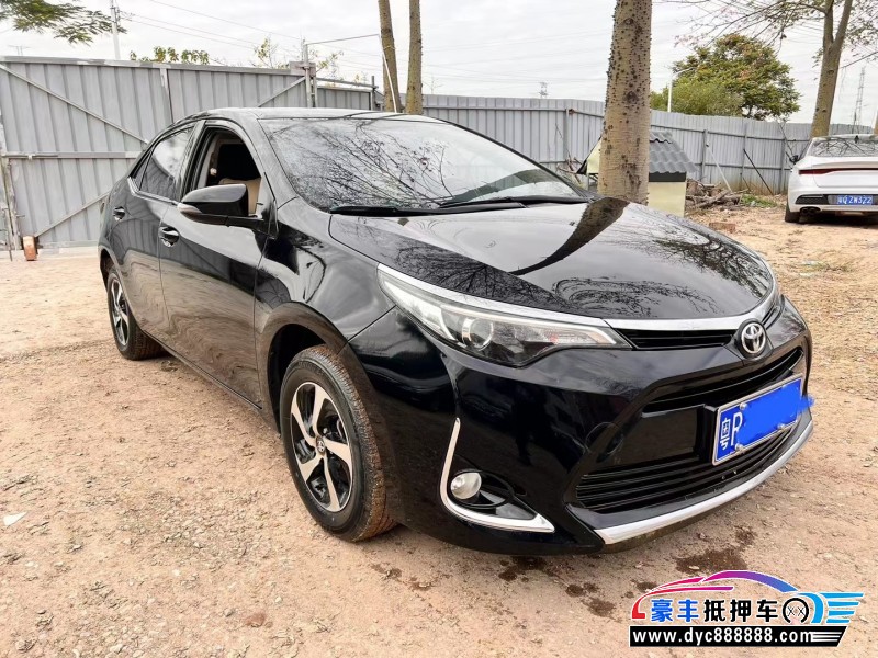 18年丰田雷凌轿车抵押车出售