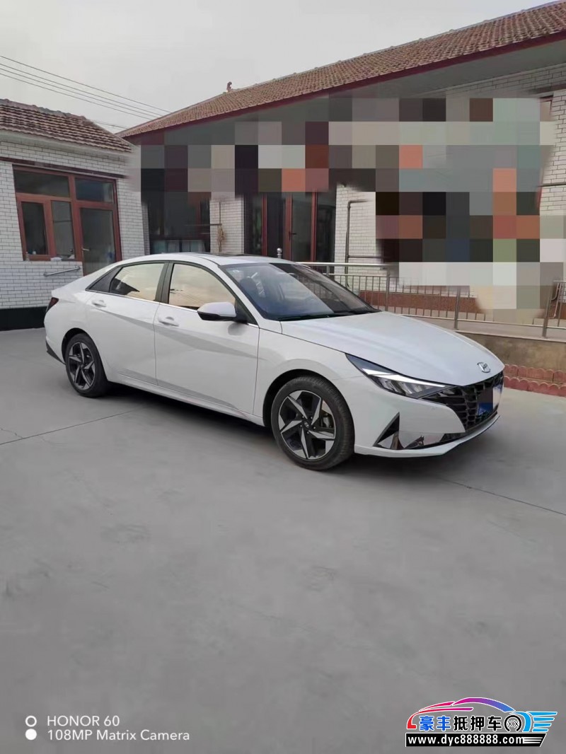 23年现代伊兰特轿车抵押车出售