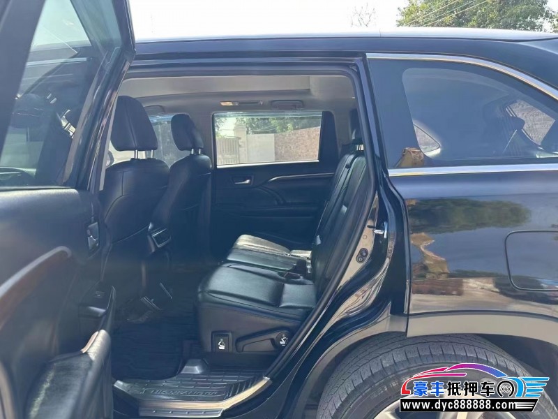 17年丰田汉兰达SUV抵押车出售