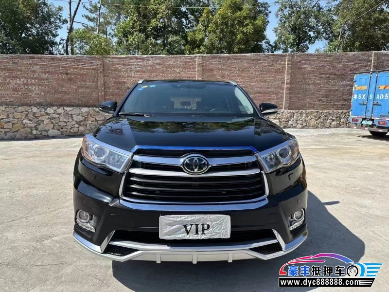 17年丰田汉兰达SUV抵押车出售