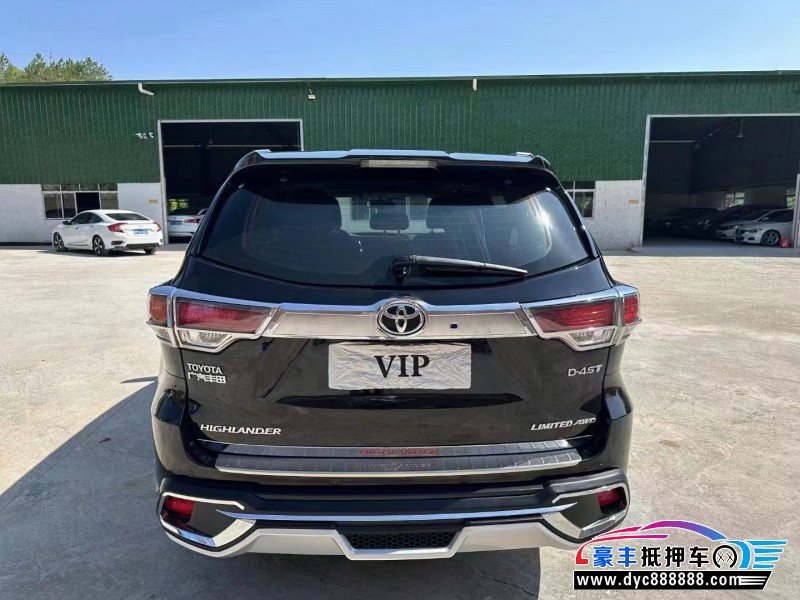 17年丰田汉兰达SUV抵押车出售