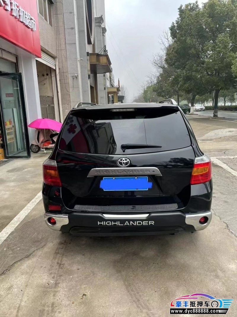 10年丰田汉兰达轿车抵押车出售