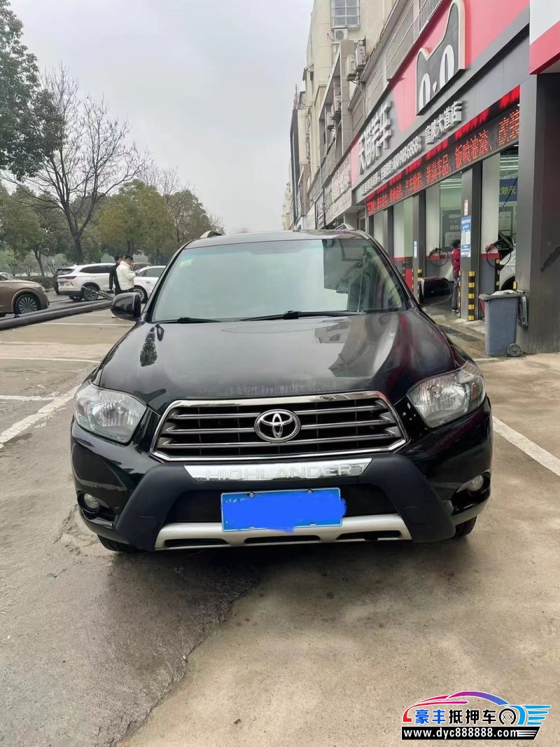 11年丰田汉兰达轿车抵押车出售