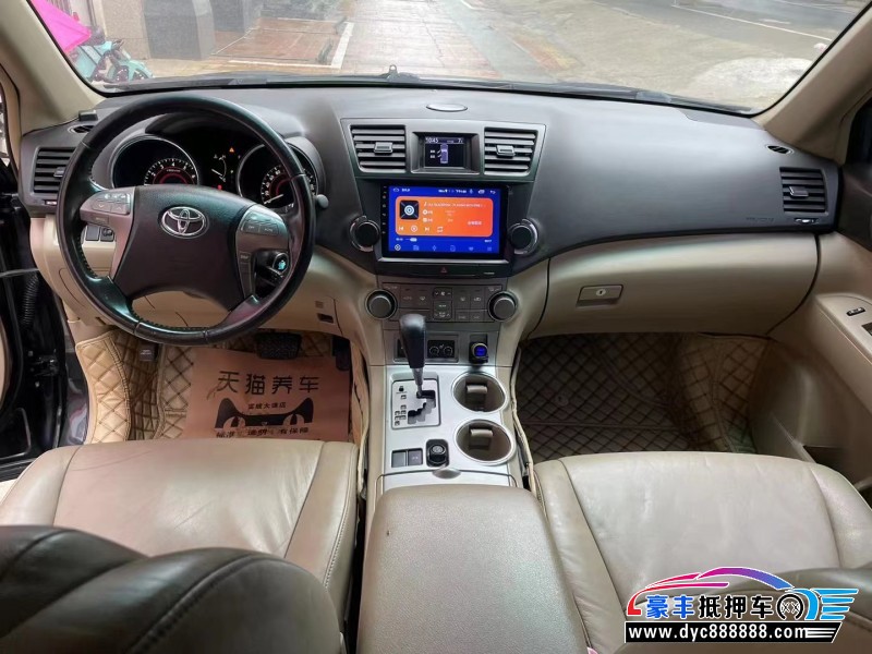 11年丰田汉兰达轿车抵押车出售