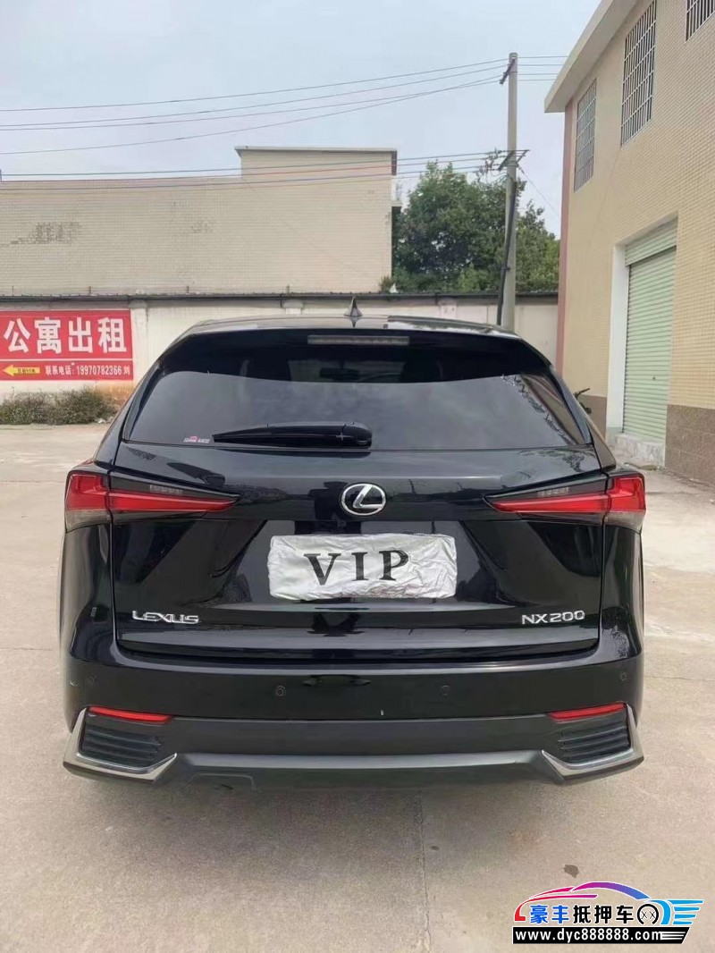 18年雷克萨斯NX轿车抵押车出售