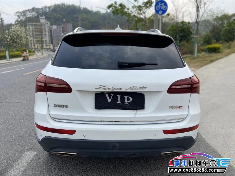 18年众泰T600轿车抵押车出售