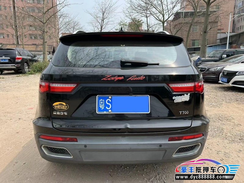 18年众泰T700轿车抵押车出售