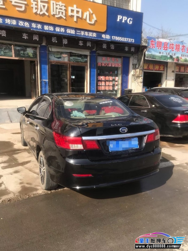 17年传祺GA5轿车抵押车出售