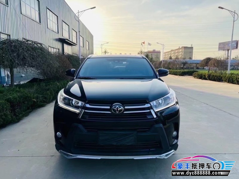 18年丰田汉兰达SUV抵押车出售