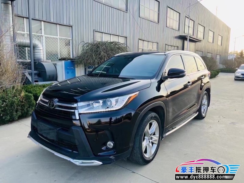 18年丰田汉兰达SUV抵押车出售