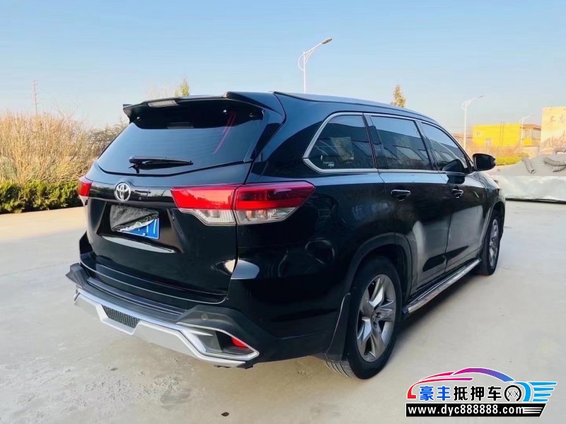 18年丰田汉兰达SUV抵押车出售