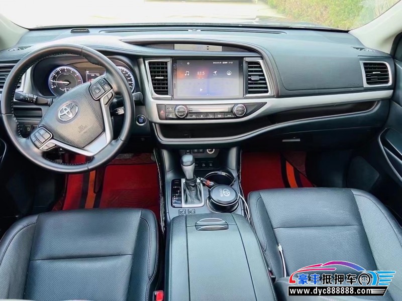 18年丰田汉兰达SUV抵押车出售