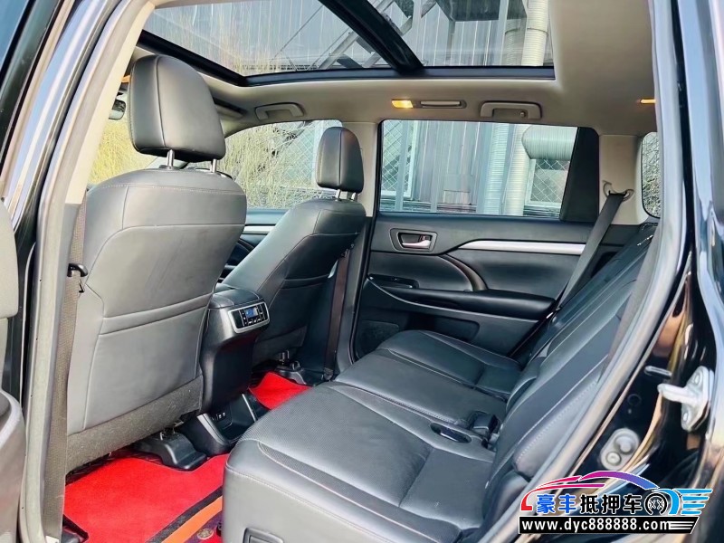 18年丰田汉兰达SUV抵押车出售