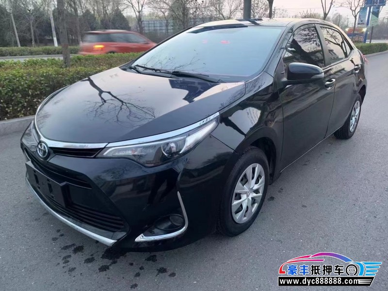 18年丰田雷凌轿车抵押车出售