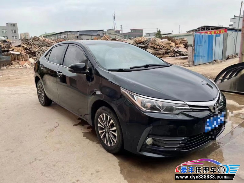 19年丰田卡罗拉轿车抵押车出售