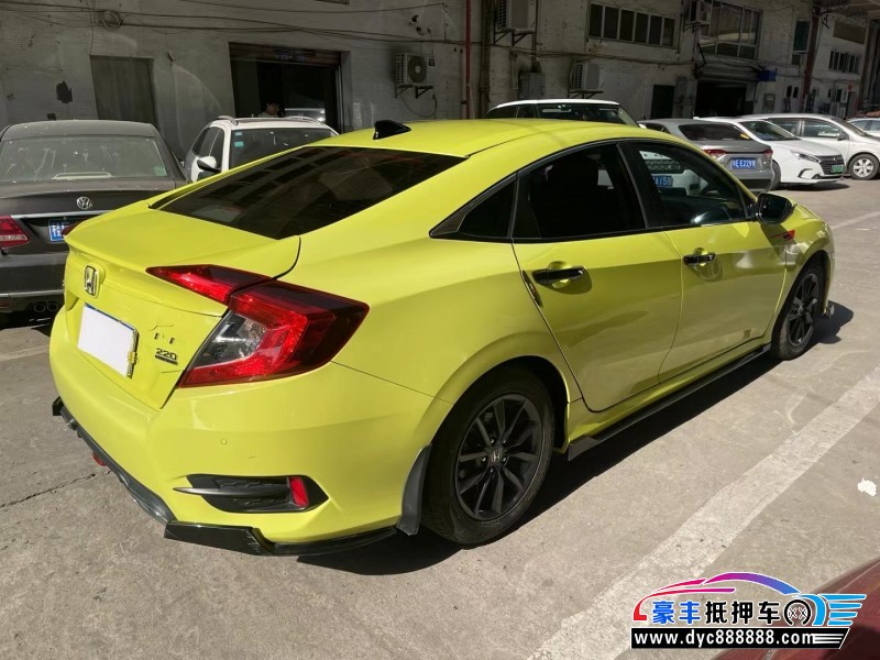 19年本田思域轿车抵押车出售