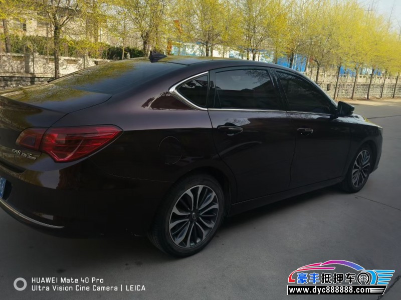 19年传祺GA6轿车抵押车出售