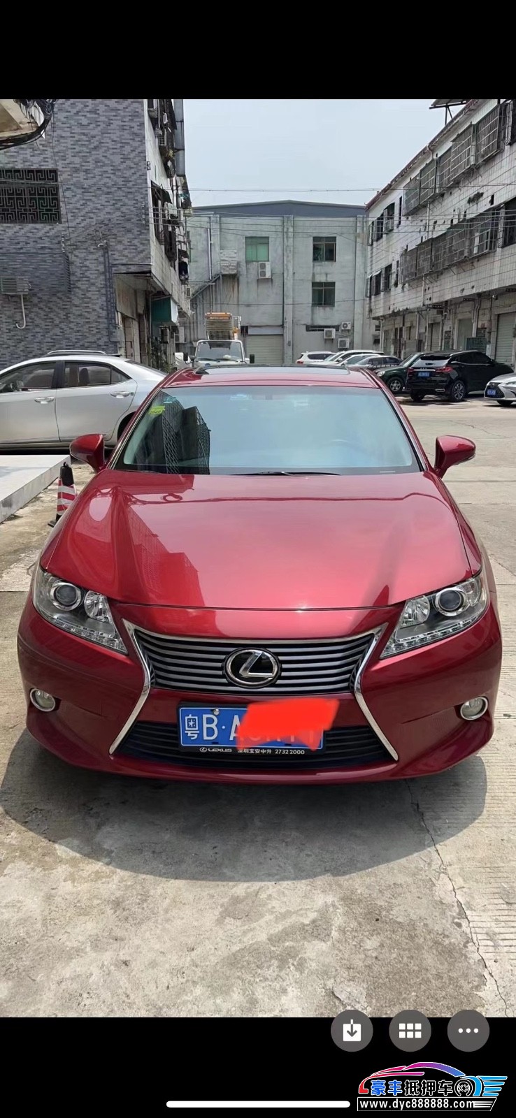 14年雷克萨斯ES轿车抵押车出售