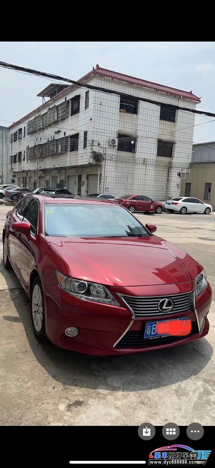14年雷克萨斯ES轿车抵押车出售
