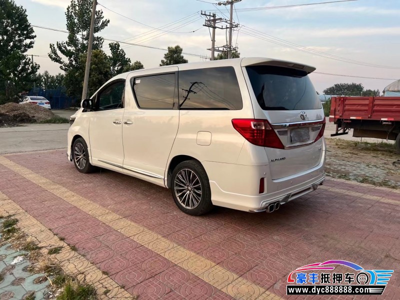 12年丰田埃尔法MPV抵押车出售