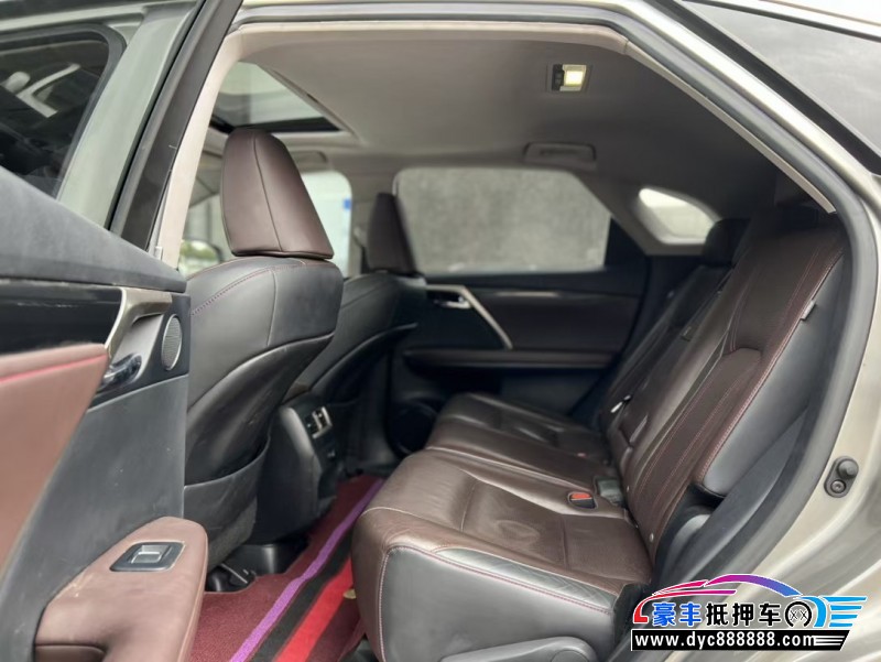 18年雷克萨斯RX轿车抵押车出售