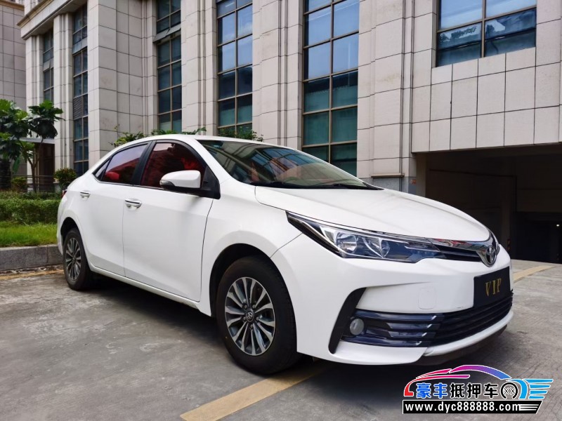 17年丰田卡罗拉轿车抵押车出售