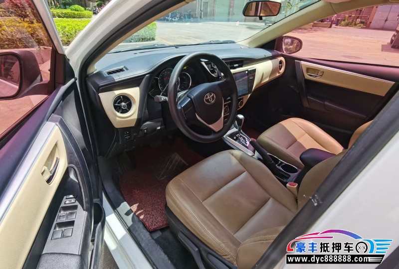 17年丰田卡罗拉轿车抵押车出售