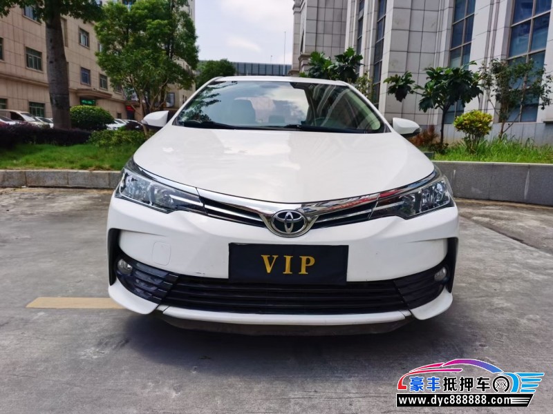 17年丰田卡罗拉轿车抵押车出售