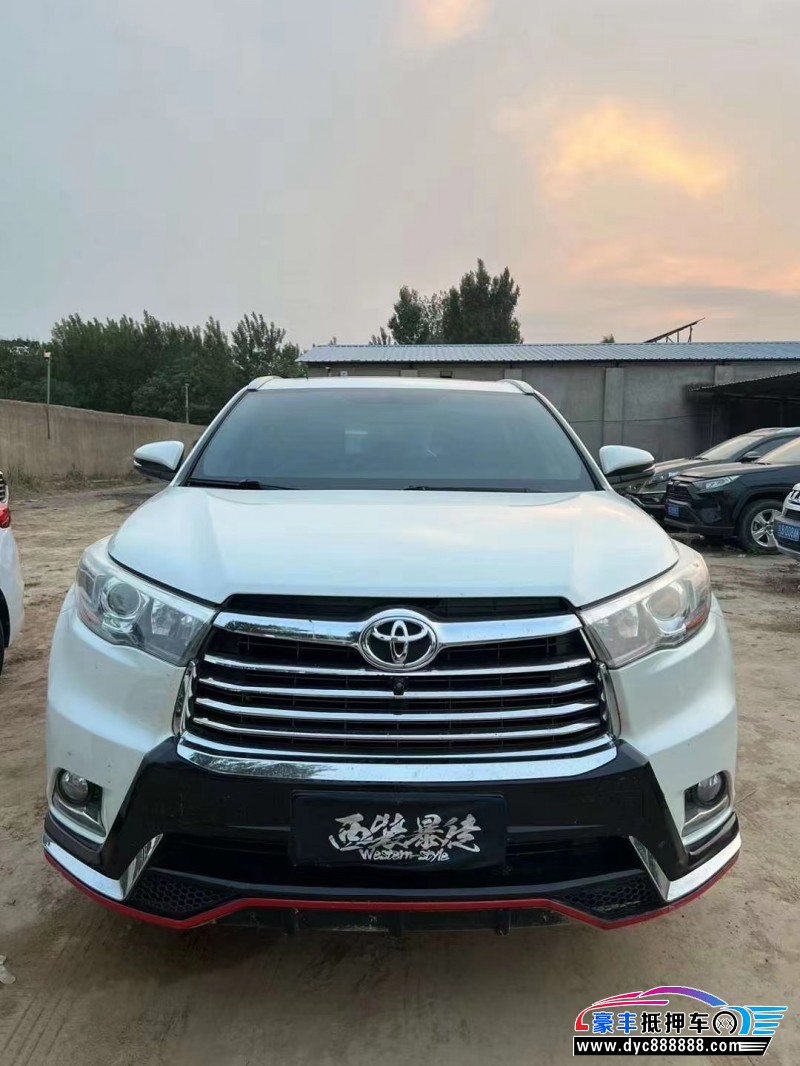 17年丰田汉兰达轿车抵押车出售