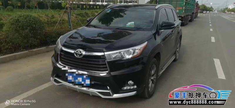 17年丰田汉兰达SUV抵押车出售