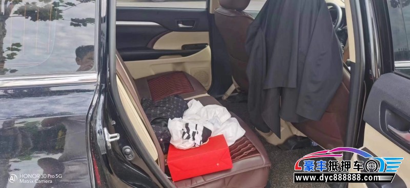 17年丰田汉兰达SUV抵押车出售