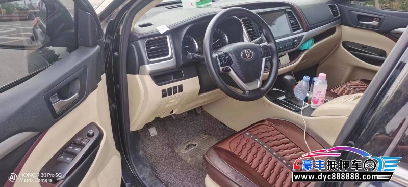 17年丰田汉兰达SUV抵押车出售