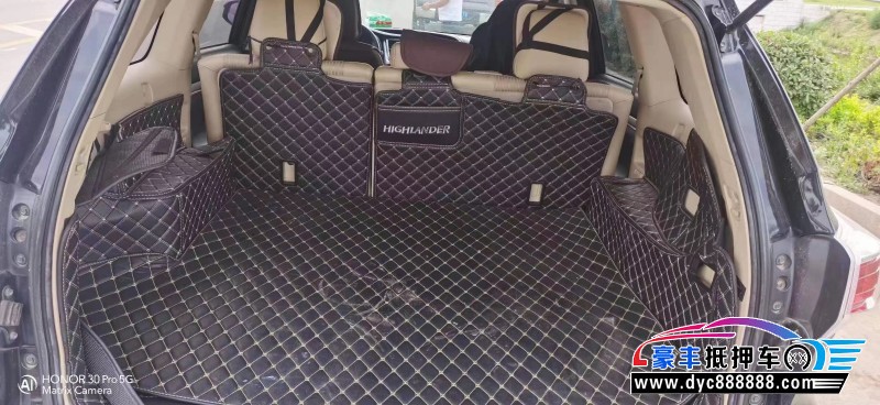 17年丰田汉兰达SUV抵押车出售