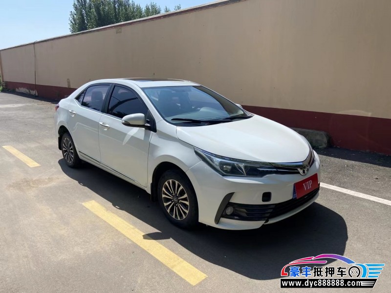 19年丰田卡罗拉轿车抵押车出售