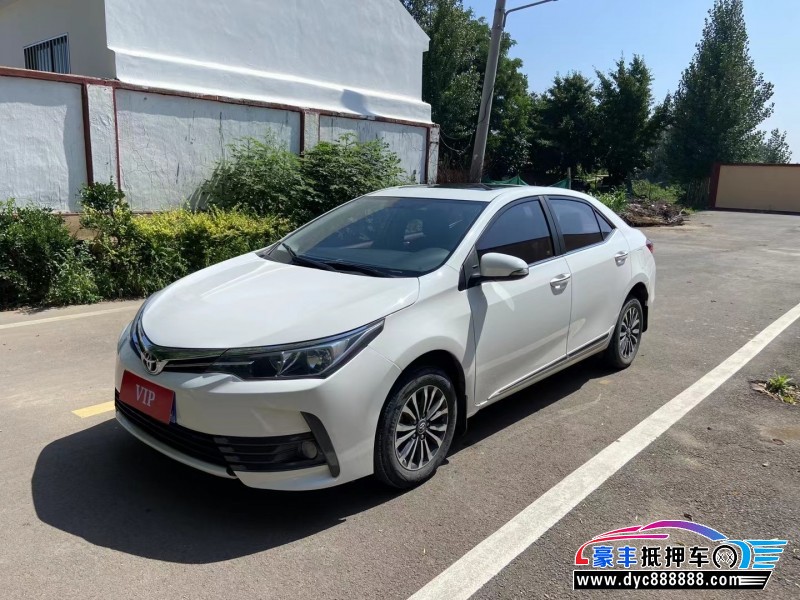 19年丰田卡罗拉轿车抵押车出售