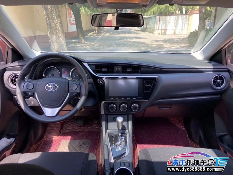 19年丰田卡罗拉轿车抵押车出售