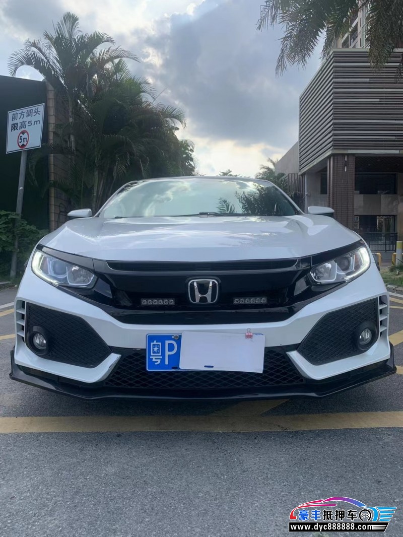 19年本田思域轿车抵押车出售