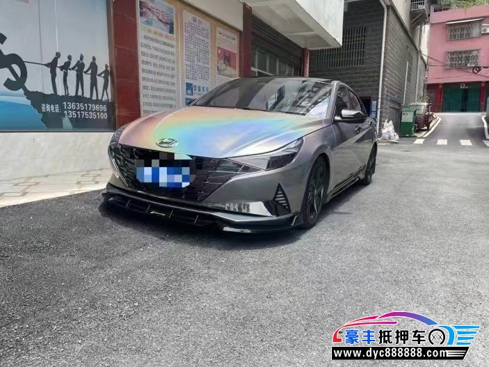 22年现代伊兰特轿车抵押车出售