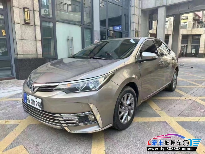 17年丰田卡罗拉轿车抵押车出售