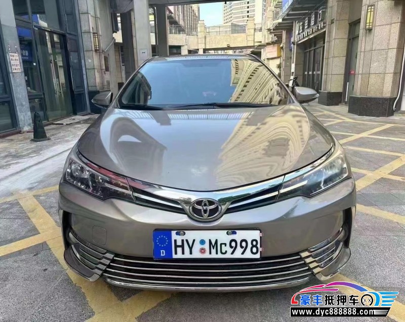 17年丰田卡罗拉轿车抵押车出售