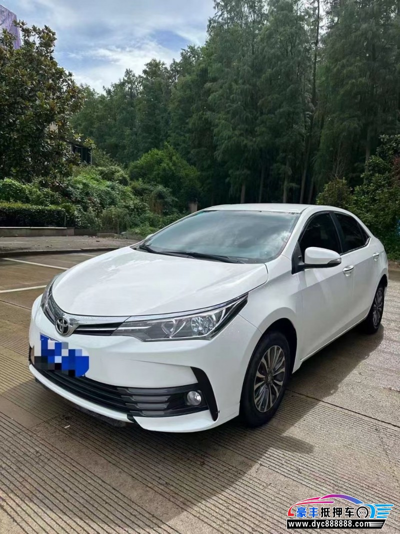 19年丰田卡罗拉轿车抵押车出售