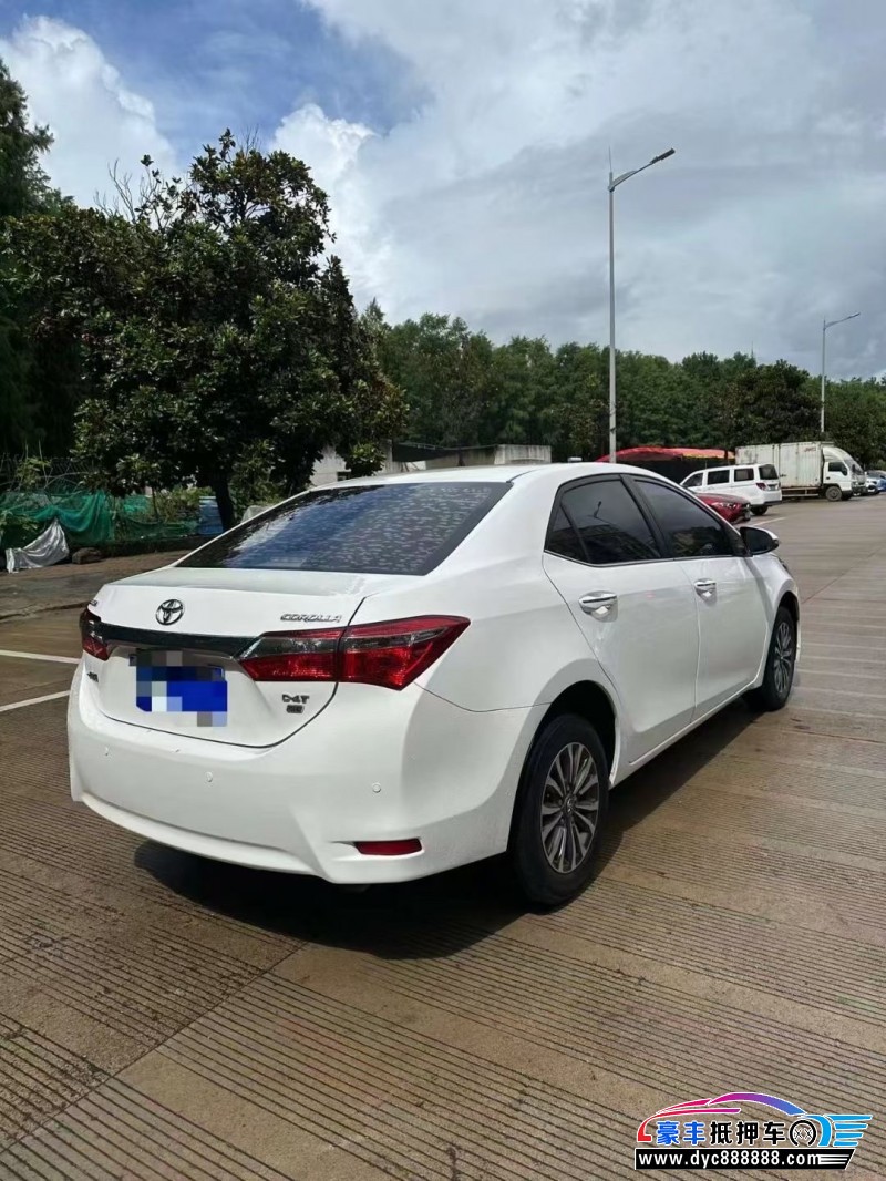 19年丰田卡罗拉轿车抵押车出售