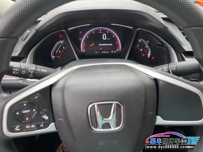 19年本田思域轿车抵押车出售