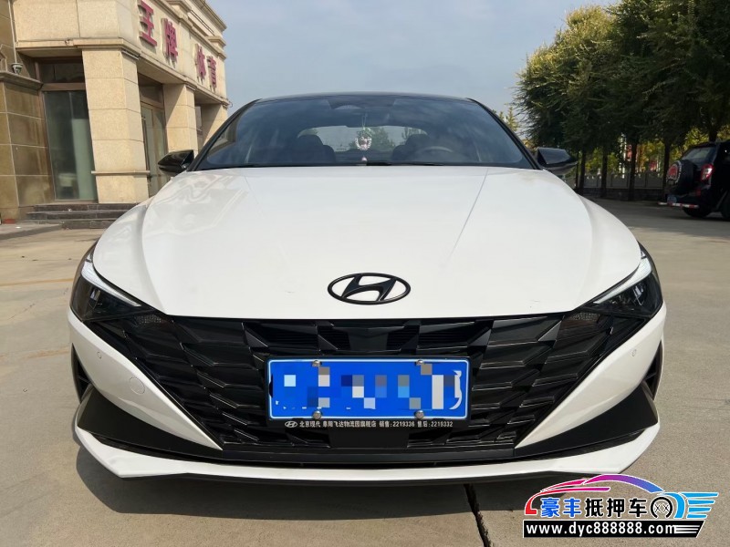 22年现代伊兰特轿车抵押车出售