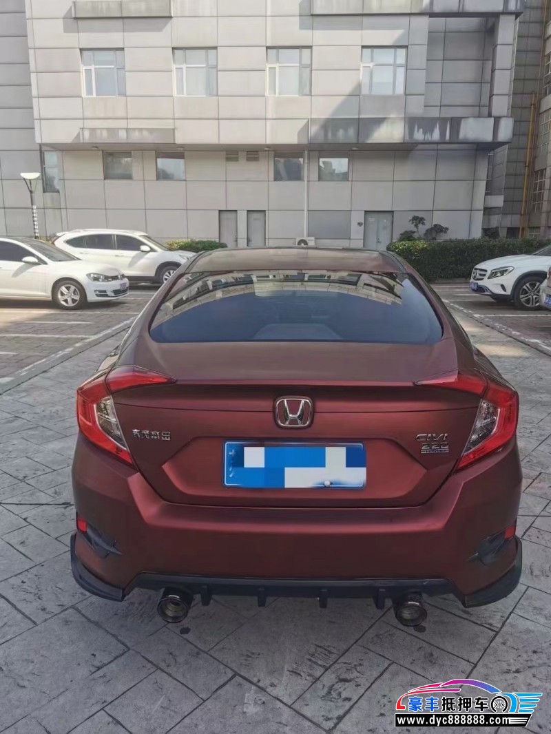 19年本田思域轿车抵押车出售