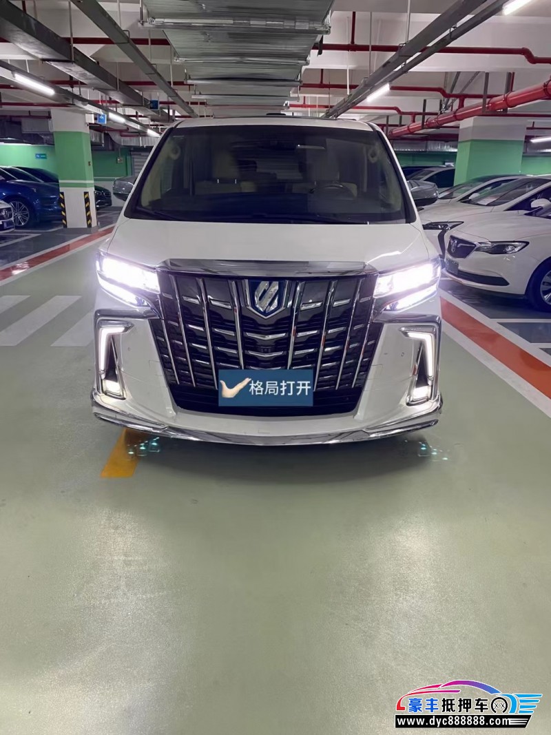 18年丰田埃尔法轿车抵押车出售