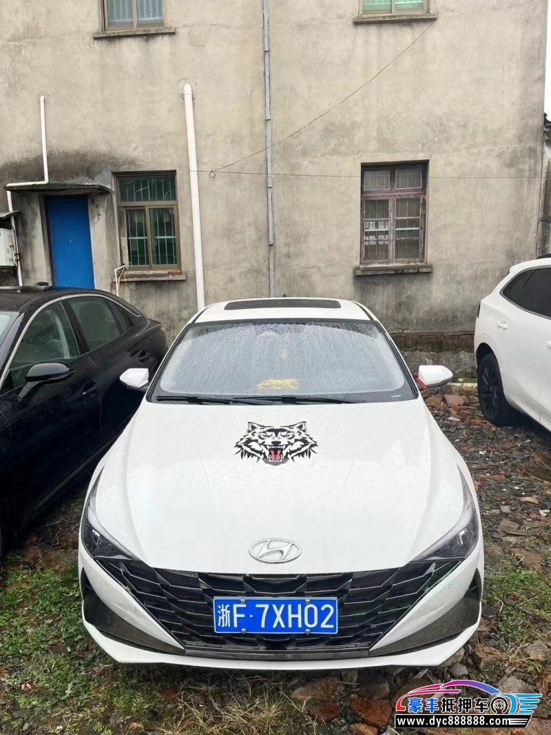 22年现代伊兰特轿车抵押车出售