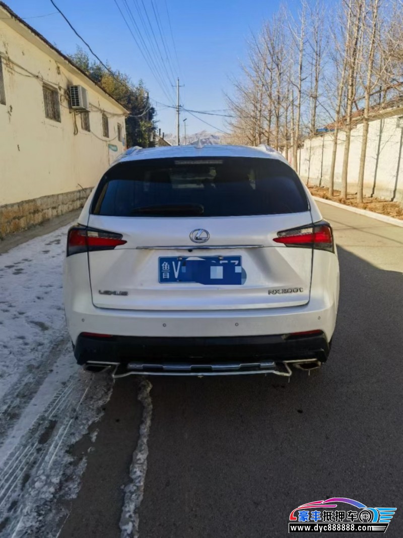 16年雷克萨斯NX轿车抵押车出售